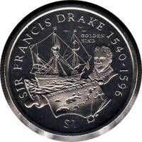 () Монета Британские Виргинские острова 2004 год 1 доллар ""   PROOF