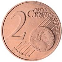 (2006) Монета Бельгия 2006 год 2 цента  1 тип. Без МД Сталь, покрытая медью  UNC