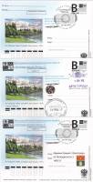 2012-год Почтовая карточка с литерой В Россия Волгоград Музей изобразительных искусств   3 шт ,  Раз