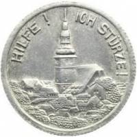 (№1921) Монета Германия 1921 год 50 Pfennig