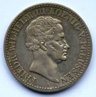 () Монета Германия (Империя) 1828 год 1  ""   Биметалл (Серебро - Ниобиум)  UNC