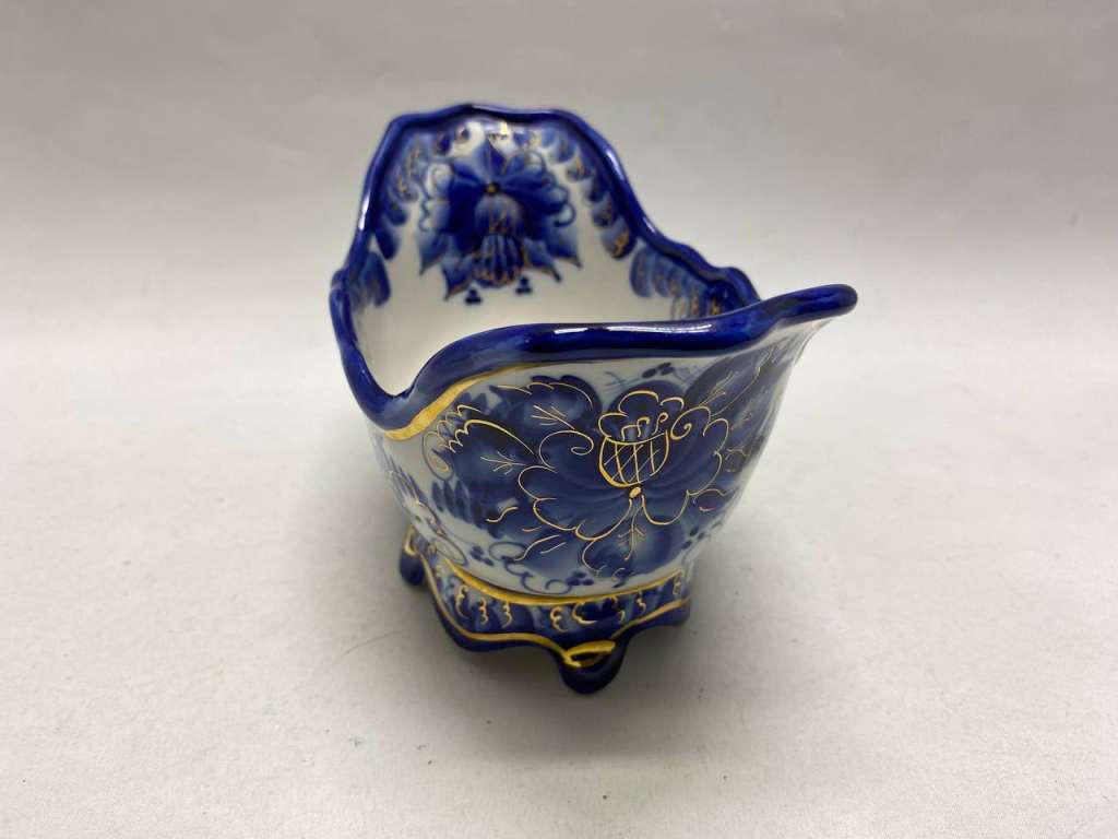 Конфетница салатник ладья Шекла Гжель