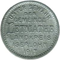 (№1917) Монета Германия 1917 год 10 Pfennig