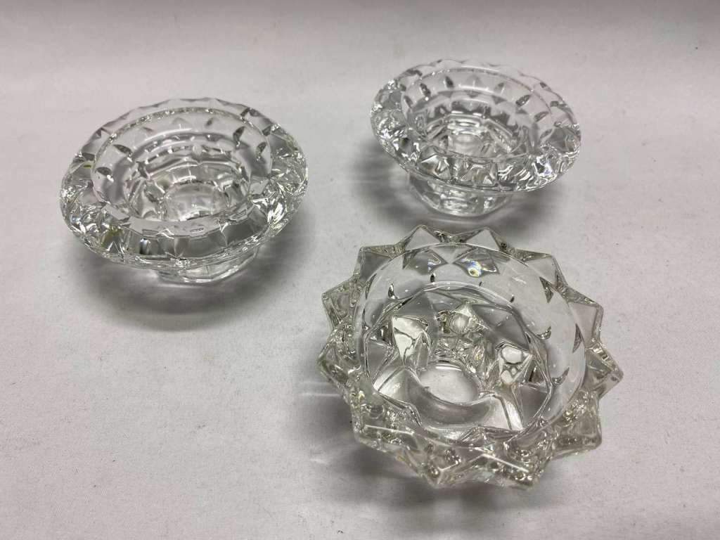 Подсвечник стекло 3 шт