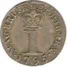 () Монета Монди Великобритания 1795 год 1 пенни ""  Биметалл (Серебро - Ниобиум)  UNC