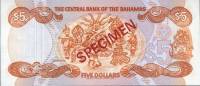  Банкнота Багамские острова Багамы 1984 год 5     UNC
