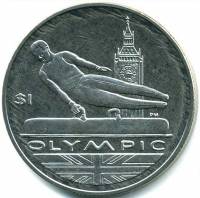 () Монета Британские Виргинские острова 2012 год 1 доллар ""   PROOF