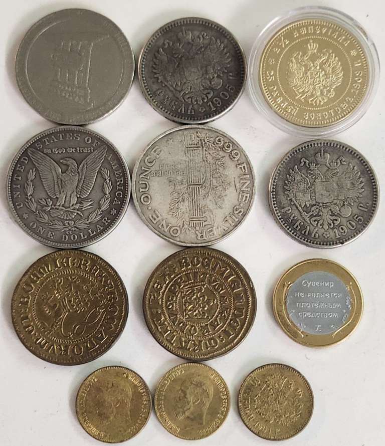 Копии редких монет 12 штук