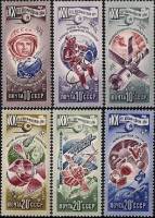 (1977-069-75) Серия Набор марок (6 шт) СССР    20 лет космической эры III O
