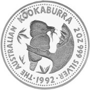 () Монета Австралия 1992 год 2 доллара ""   Биметалл (Серебро - Ниобиум)  UNC
