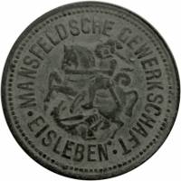 (№1917) Монета Германия 1917 год 10 Pfennig (Частная Саксония-Профсоюзной)