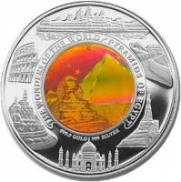 (№2005km105) Монета Камбоджа 2005 год 10,000 Riels (Чудеса мира. Сфинкс и пирамиды )