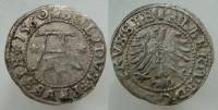 (1560) Монета Германия (Пруссия) 1560 год 1 шиллинг "Альбрехт Бранденбургский"  Серебро Ag 500  VF