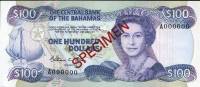  Банкнота Багамские острова Багамы 1984 год 100     UNC