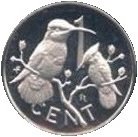 (1978) Монета Британские Виргинские острова 1978 год 1 цент "Птицы"  Серебро Ag 925 Серебро Ag 925  