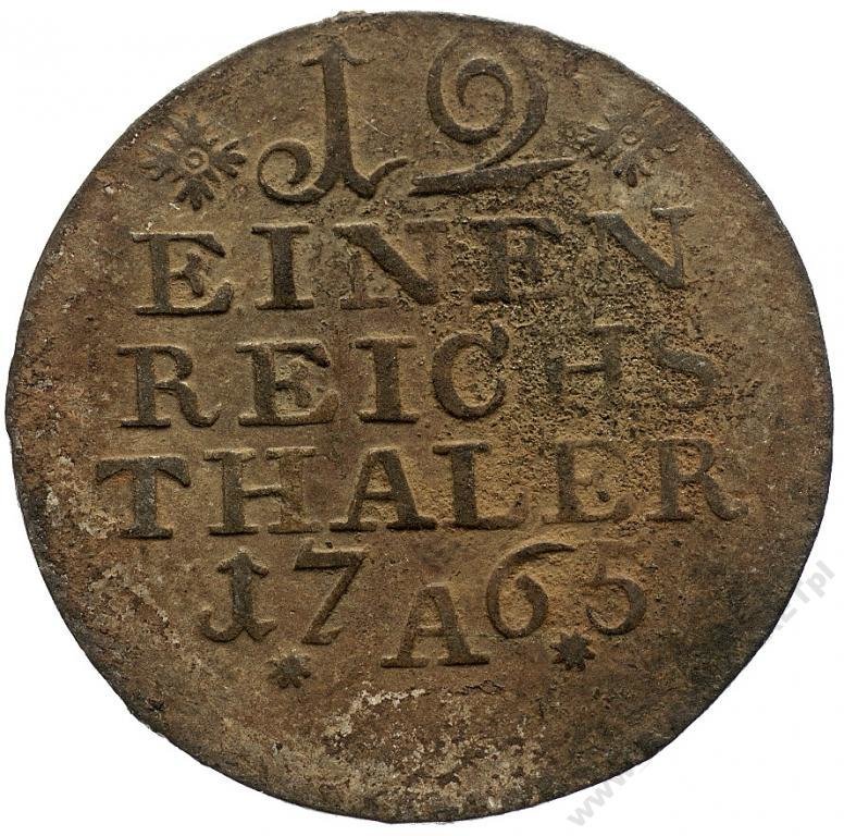 () Монета Германия (Империя) 1764 год 112  &quot;&quot;   Биметалл (Серебро - Ниобиум)  UNC