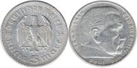 1936a Монета Германия 5 марок Пауль Гинденбург Серебро Ag 900  XF