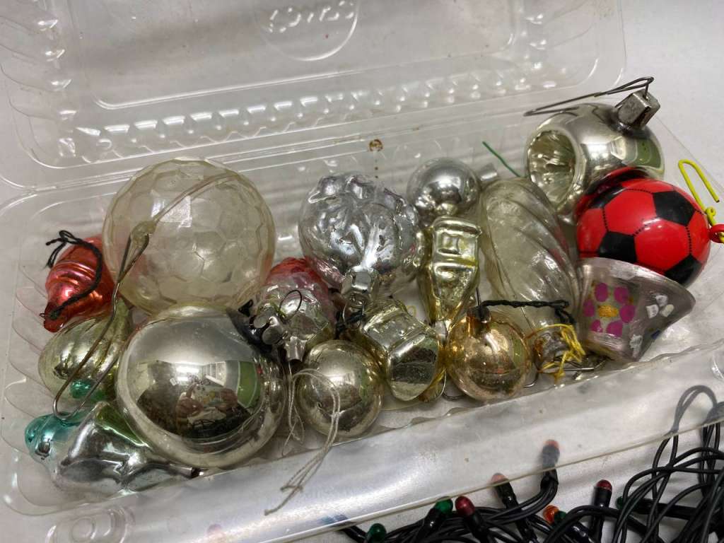 Елочные украшения и гирлянда 4 м