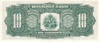 Банкнота Гаити 1988 год 10 гурдов Катрин Флон   UNC