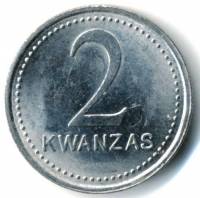(№1999km98) Монета Ангола 1999 год 2 Kwanzas