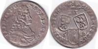 (1696) Монета Германия (Пруссия) 1696 год 3 гроша "Фридрих III"  Серебро Ag 500  VF