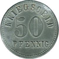 (№1918) Монета Германия 1918 год 50 Pfennig