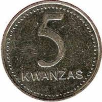 (№1999km99) Монета Ангола 1999 год 5 Kwanzas