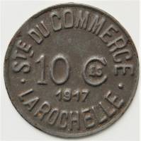 (№1917) Монета Франция 1917 год 10 Centimes