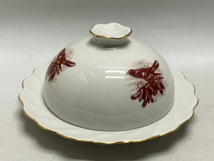 Масленка с крышкой ЛОЗ ЛЗФН тетерев глухарь