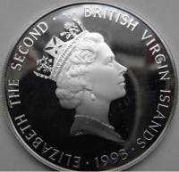 () Монета Британские Виргинские острова 1993 год 25  ""    AU
