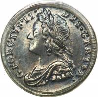 () Монета Монди Великобритания 1729 год 1 пенни ""  Биметалл (Серебро - Ниобиум)  UNC