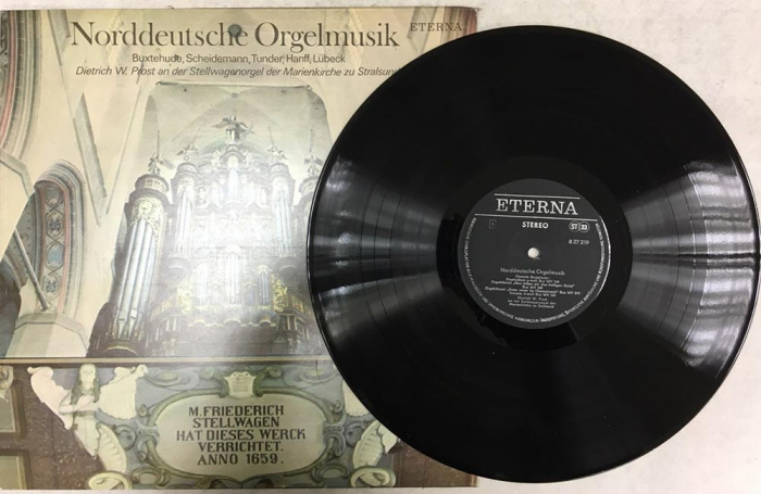 Пластинка виниловая &quot;Сборник. Norddeutsche Orgelmusik&quot; ETERNA 300 мм. (Сост. на фото)
