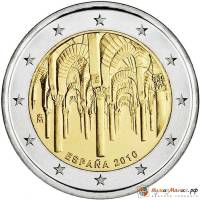 004 Монета Испания 2010 год 2 евро Кордова  Биметалл  UNC