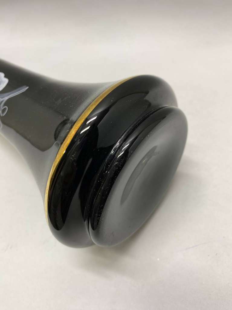 Ваза фарфоровая кобальт Богемия