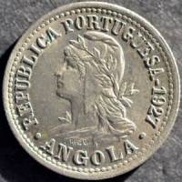 (№1927km67) Монета Ангола 1927 год 10 Centavos (2 Macutas)