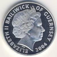 () Монета Остров Гернси 2004 год 5 фунтов ""   AU