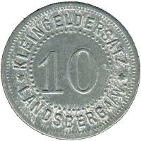 (№1917) Монета Германия 1917 год 10 Pfennig