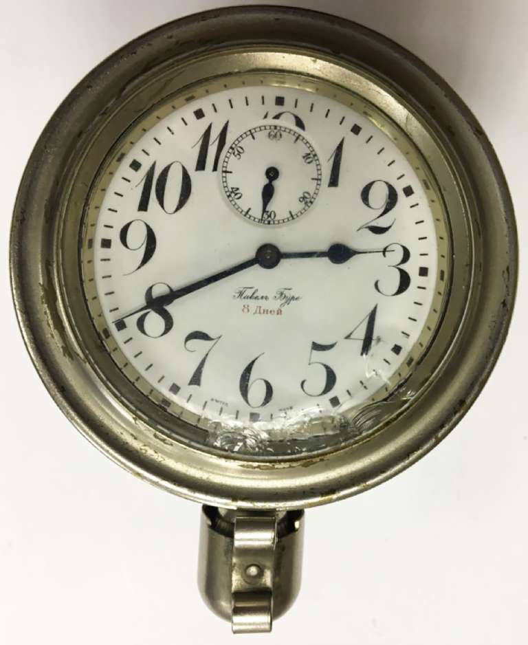 Автомобильные часы DOXA - П. Буре 8 дней, 1910 г. На ходу. Очень редкая вещь (сост. на фото)