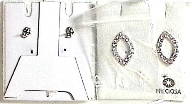 Серьги-гвоздики, нерж. сталь, кристаллы, Чехия, новые