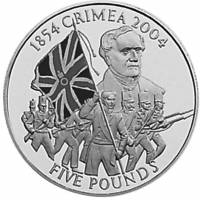 () Монета Остров Гернси 2004 год 5 фунтов ""   AU