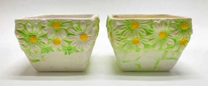 Цветочные горшки ромашки, керамика, 2 шт