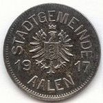 (№1917) Монета Германия 1917 год 10 Pfennig