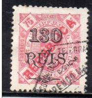 (№1915-174) Марка Мозамбик 1915 год "Король Д Карлос I Местные Надпечатки", Гашеная