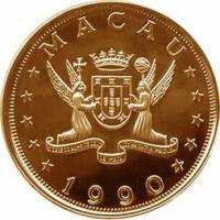 (№1990km47) Монета Макао 1990 год 1,000 Patacas (Год лошади)