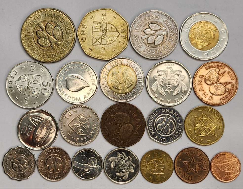 Набор монет Гана 21 штука