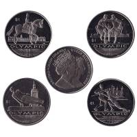 (2012, 4 м по 1$) Набор монет Брит Виргинские острова 2012 год "XXX Летняя олимпиада Лондон 2012"   