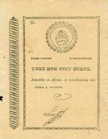 (№1821P-S113) Банкнота Аргентина 1821 год "100 Pesos"