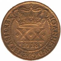 (№1715km5a) Монета Ангола 1715 год 20 Reacute;is (ХХ)