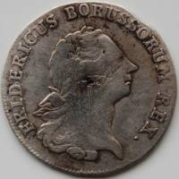 () Монета Германия (Империя) 1764 год 14  ""   Биметалл (Серебро - Ниобиум)  UNC