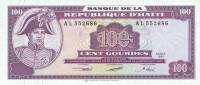  Банкнота Гаити 1991 год 100     UNC